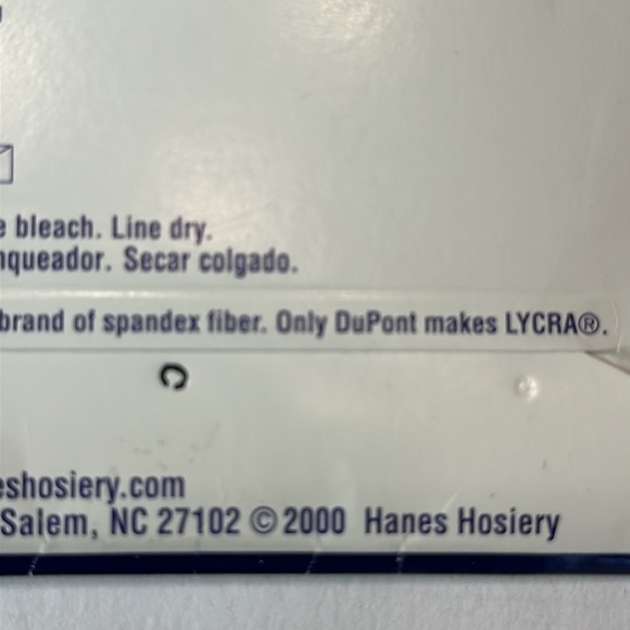 Hanes Too Day Sheer Control Top Sandalfoot Size EF Classic Navy Vintage - Picture 3 of 6